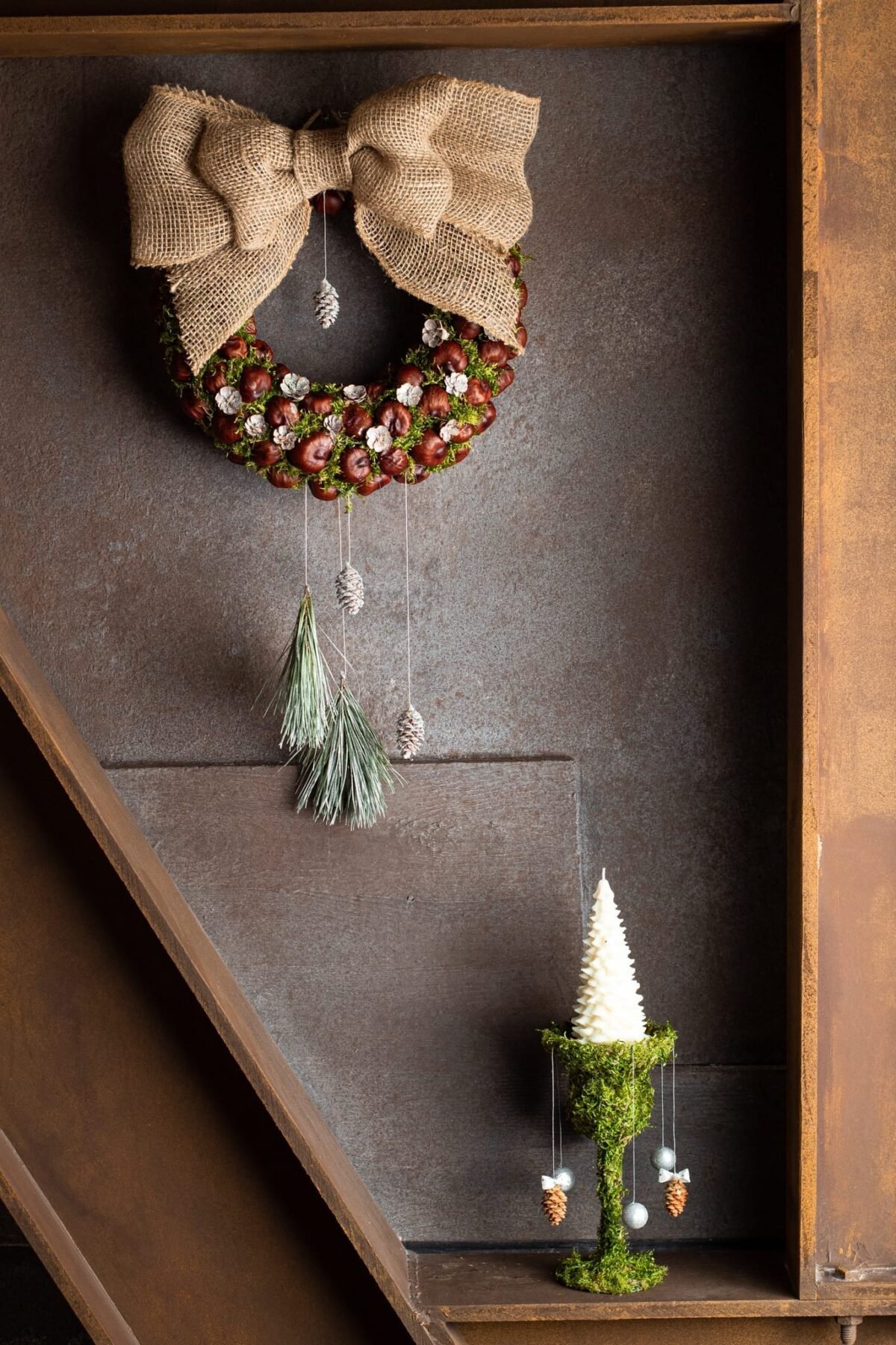 Chestnut Christmas wreath - Image 5