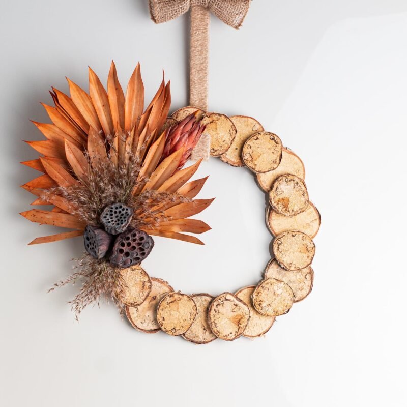 Sustainable palm wreath