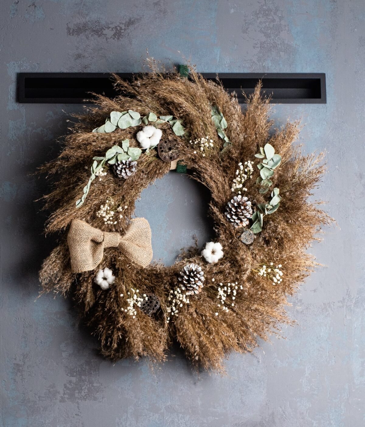 Extra large pampas wreath