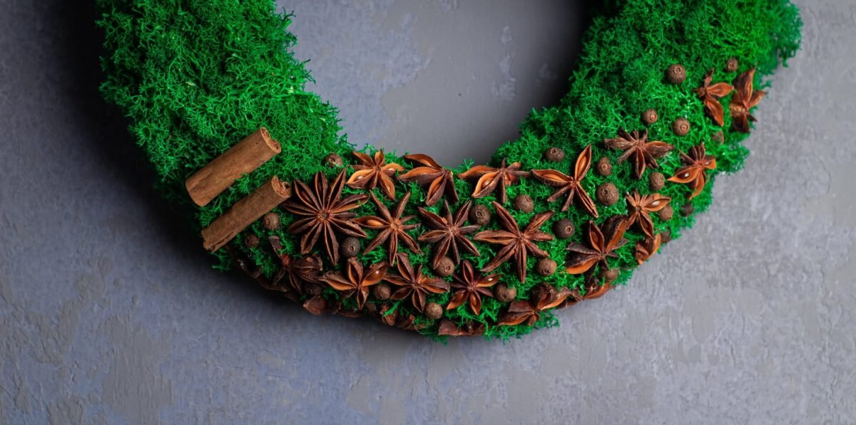 Natural moss wreath - Image 2