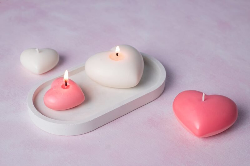 Heart candles