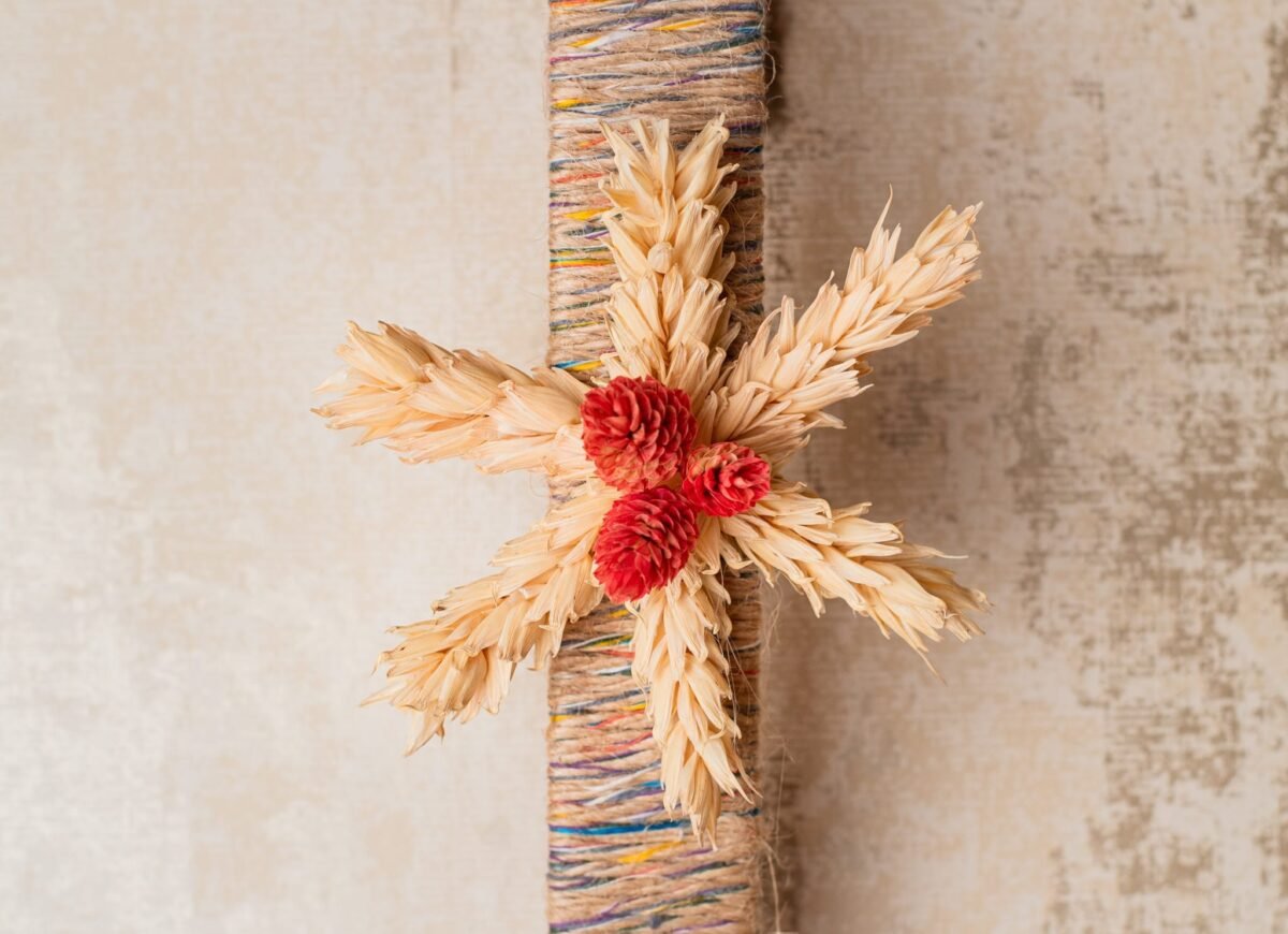 Golden wheat wreath - Image 9