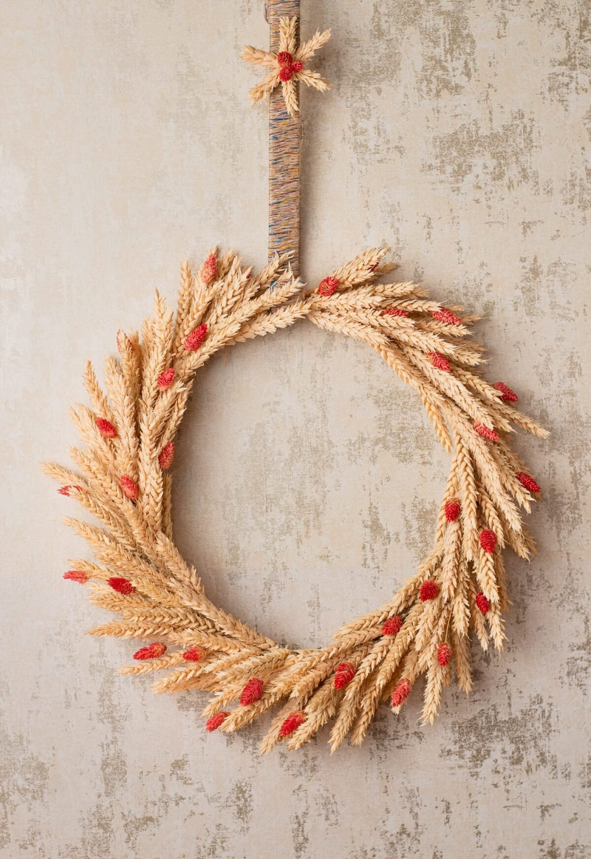 Golden wheat wreath - Image 4