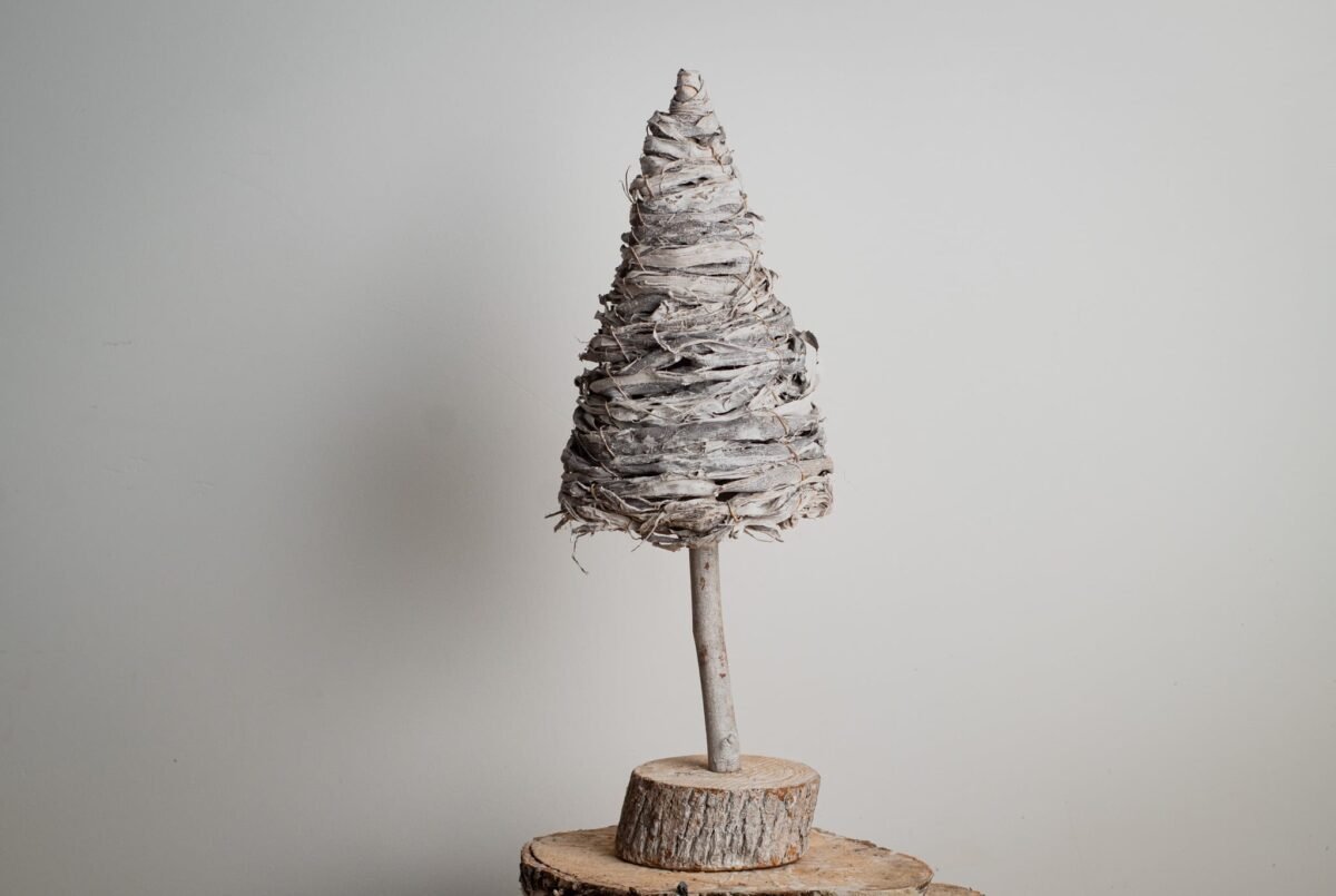 Wood bark Christmas tree