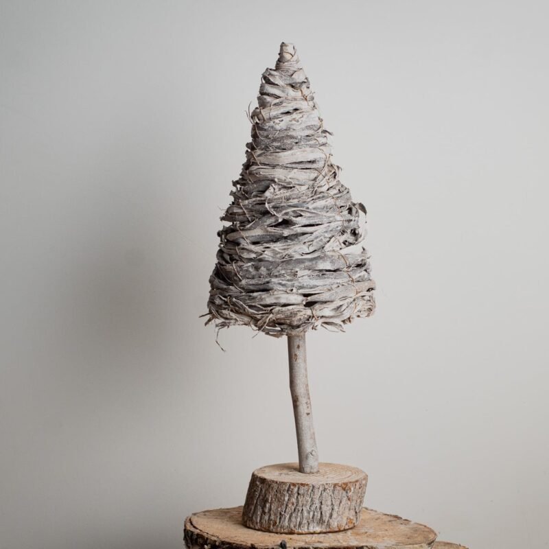 Wood bark Christmas tree