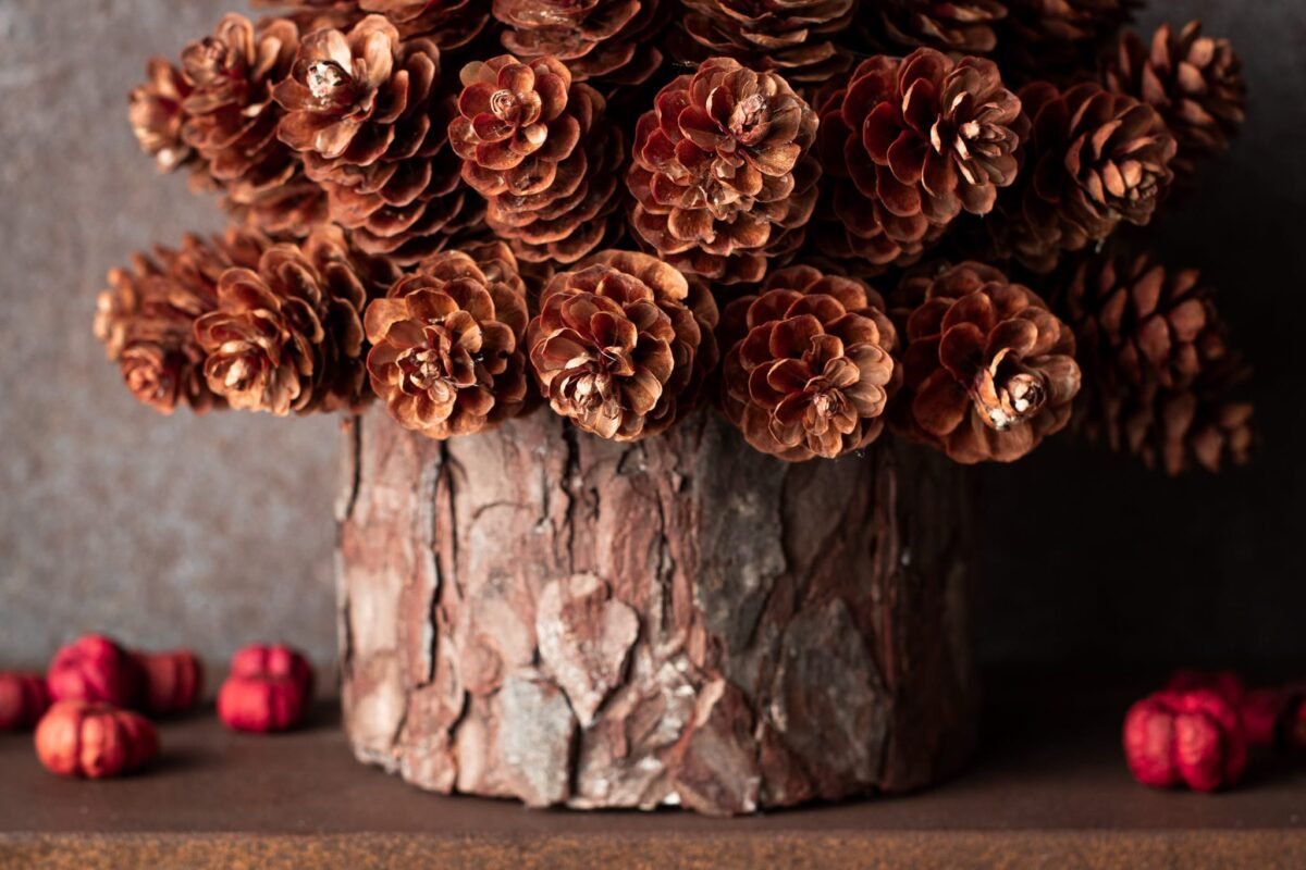 Pinecone & birch Christmas tree - Image 8