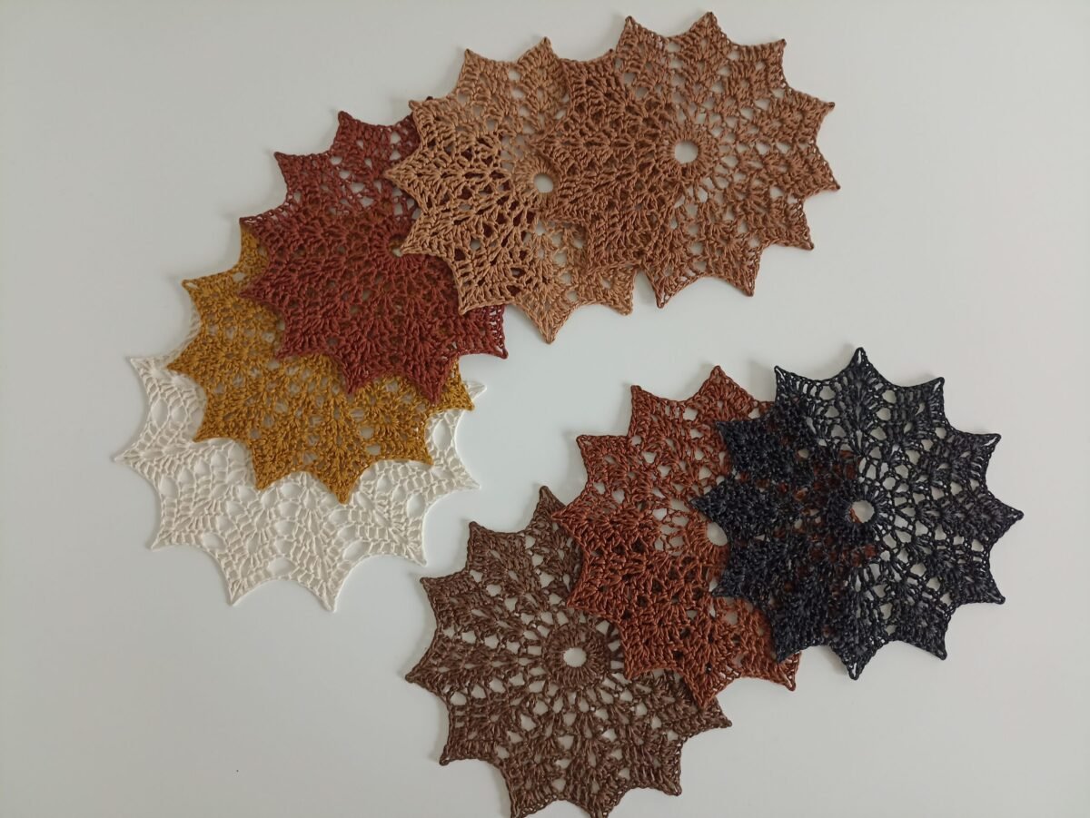 Crochet coasters