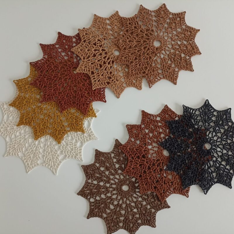 Crochet coasters