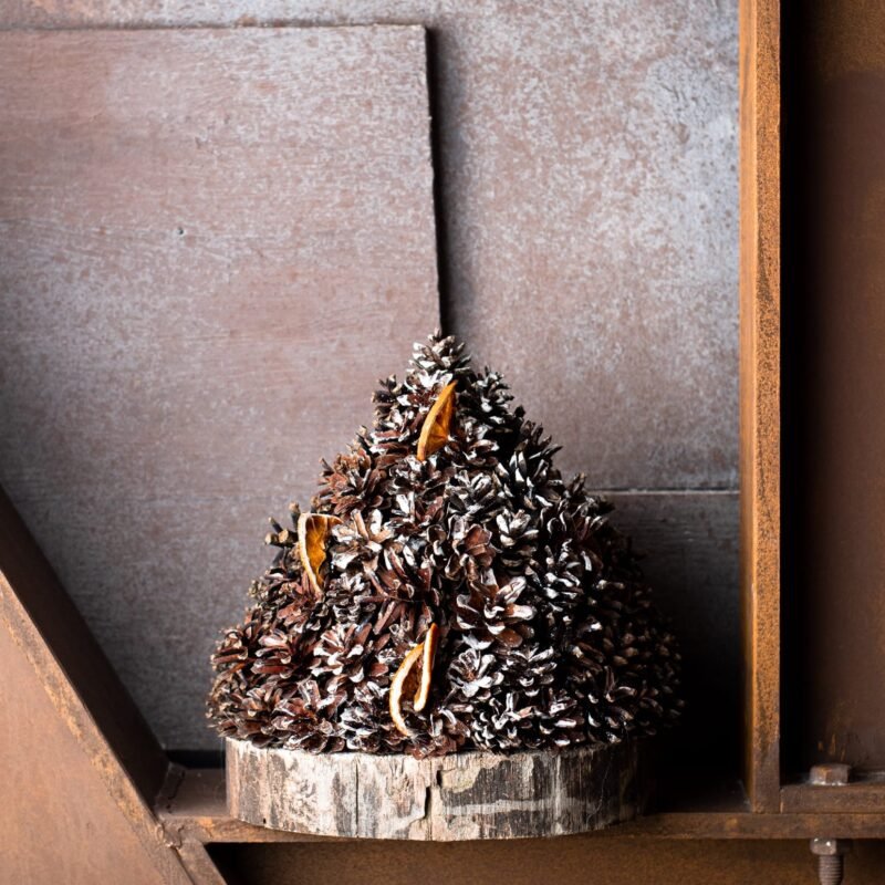 Rustic pine cone Christmas tree
