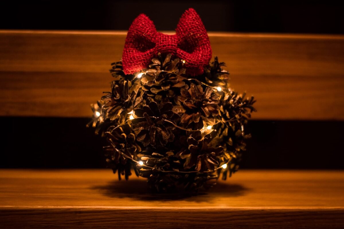 Shiny pinecone ball