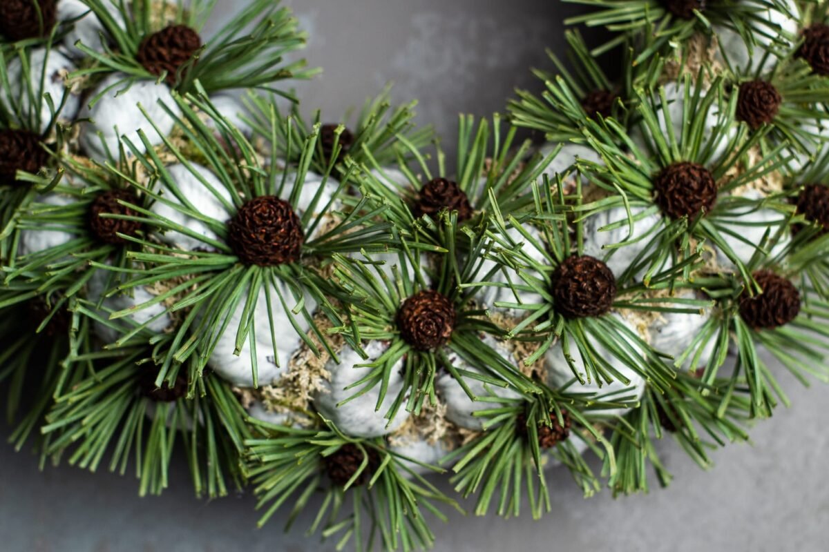 Spiky chestnut Christmas wreath - Image 4