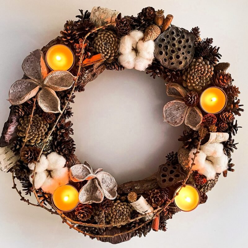 Organic cotton tealight holder