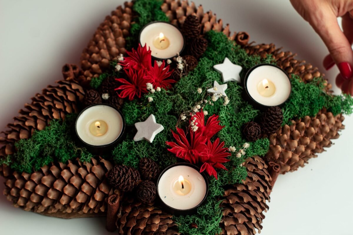 Christmas candle decoration - Image 5