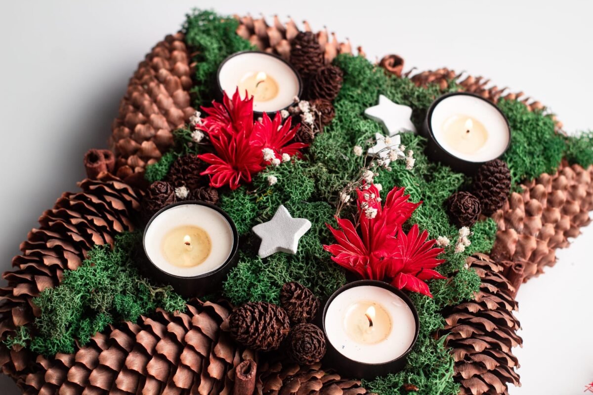 Christmas candle decoration - Image 3