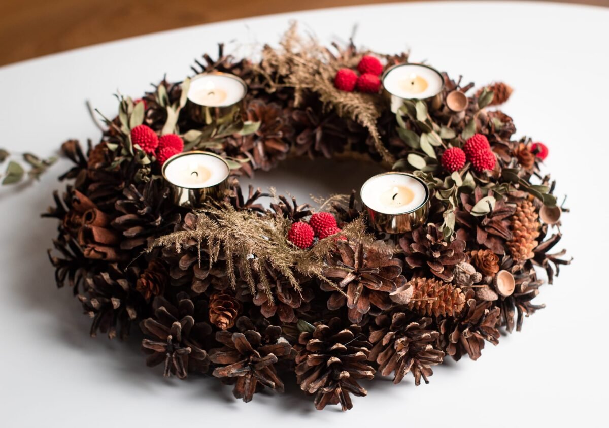 Pinecone tealight holder - Image 8