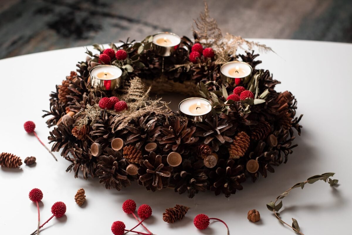 Pinecone tealight holder - Image 4