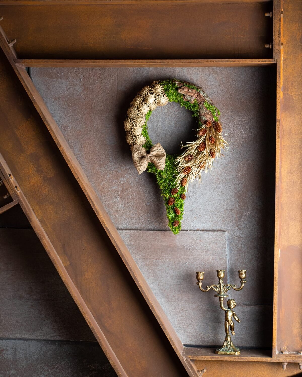 Quirky Christmas wreath