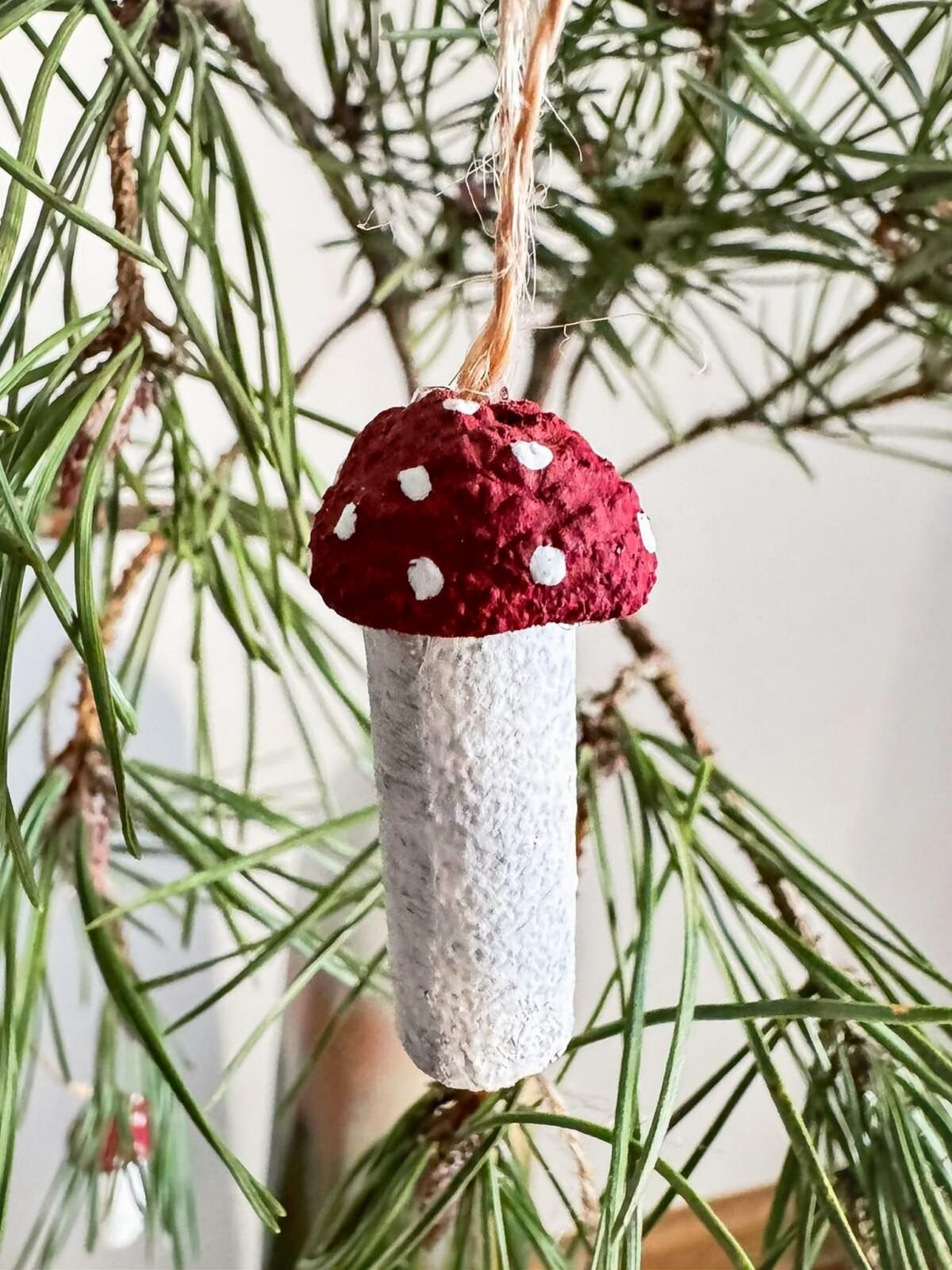 Red fly agaric mushrooms