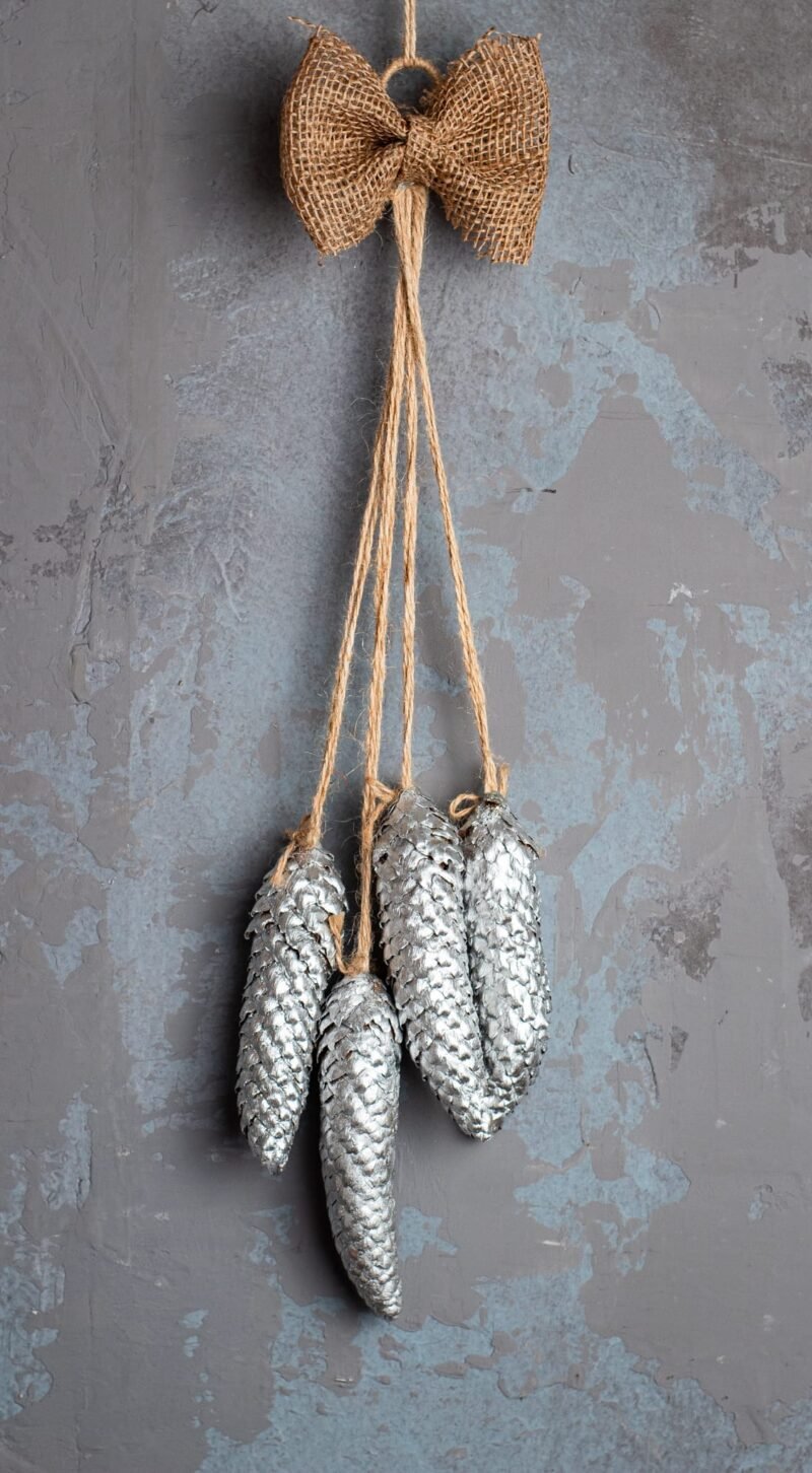 Natural pinecone hanger - Image 3