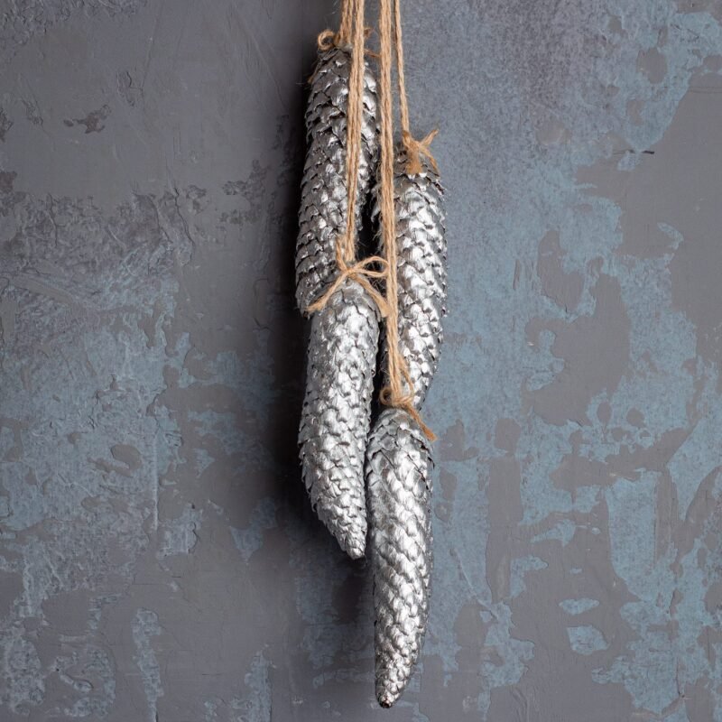 Natural pinecone hanger