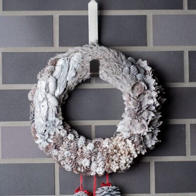 White Christmas wreath