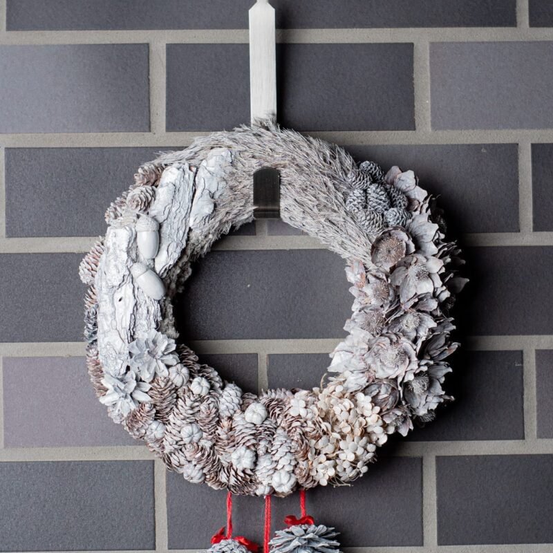 White Christmas wreath