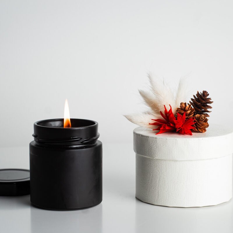 Gift box with candle