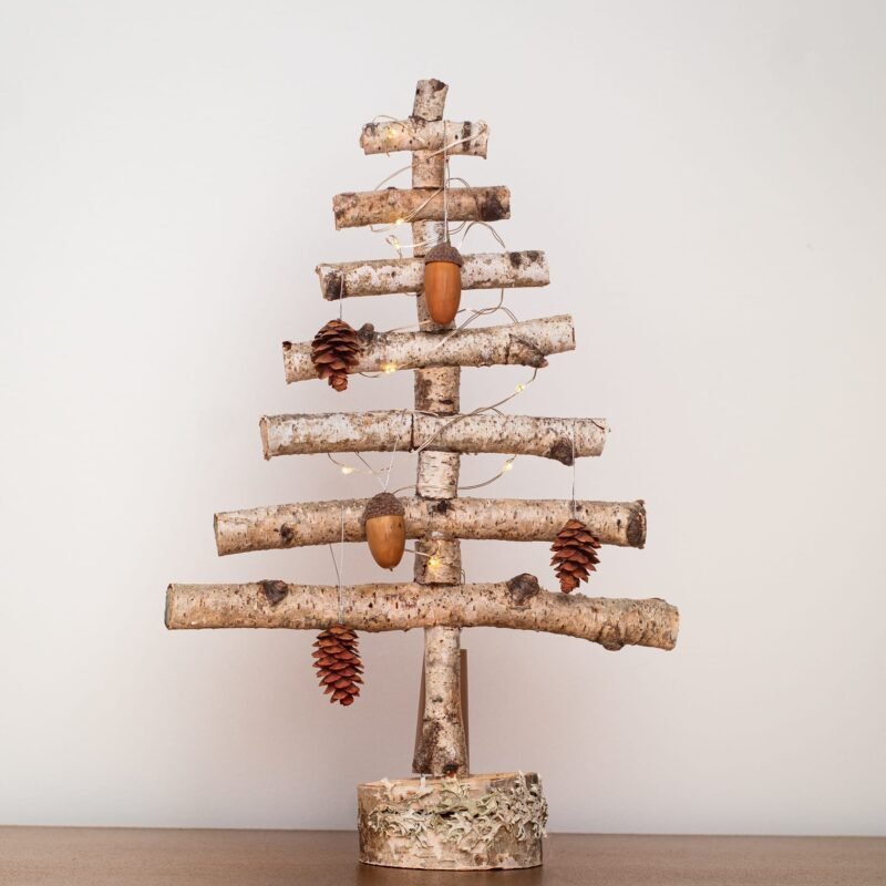 Natural wood Christmas tree