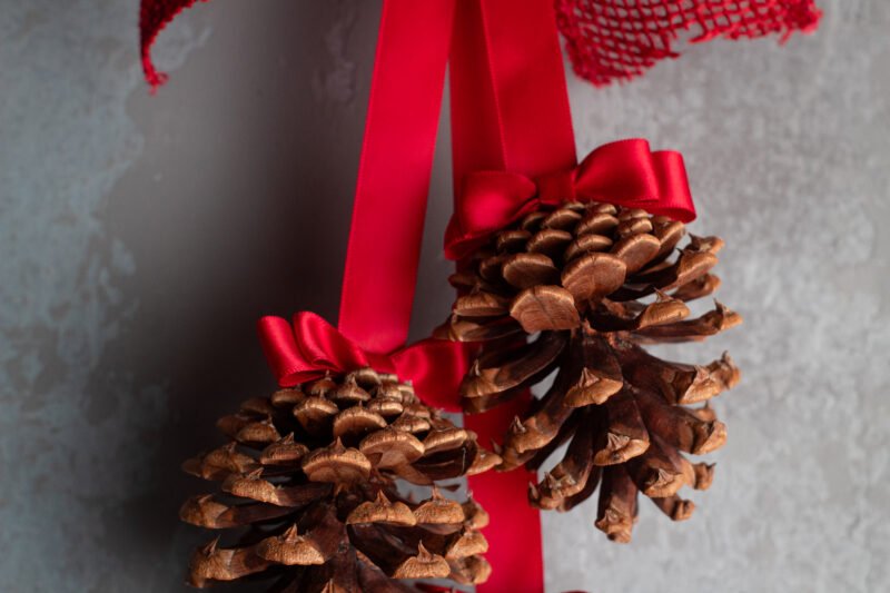 Red pinecone hanger - Image 7