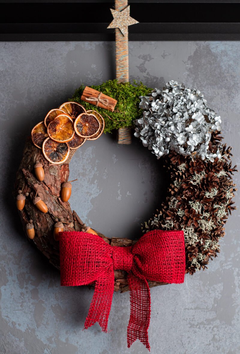 Large natural Christmas wreath - Image 2