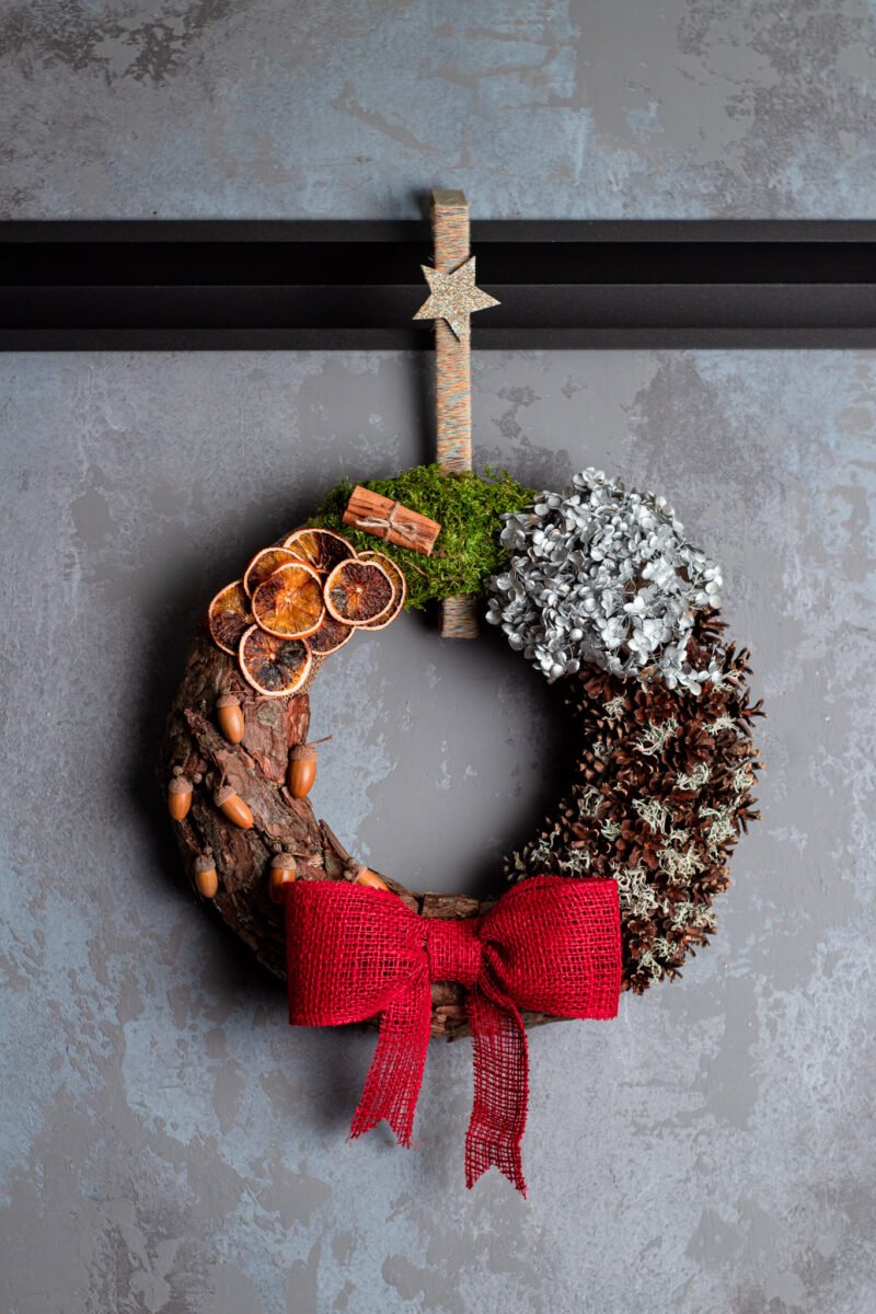 Large natural Christmas wreath - Image 3