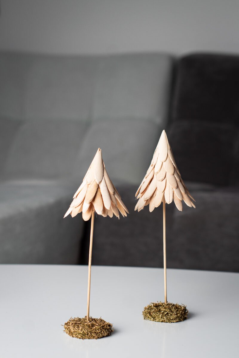 Mini wood leaf trees - Image 2