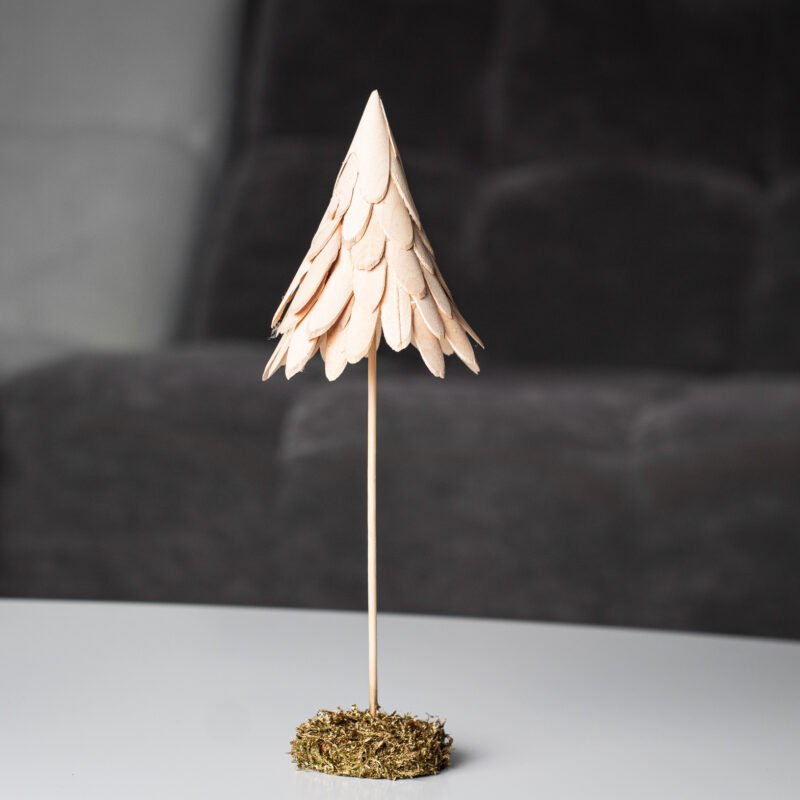 Mini wood leaf trees