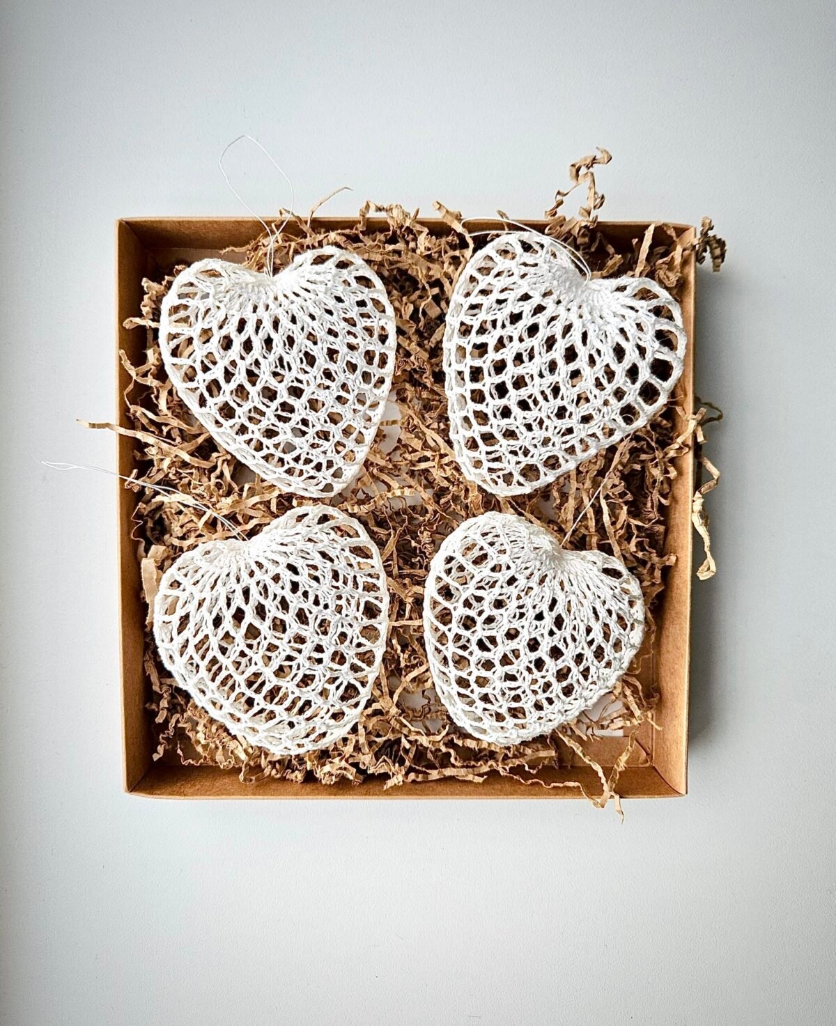 Crochet hearts