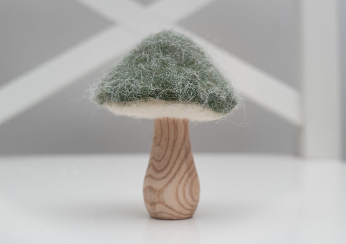 Felt & Wood Mushrooms - Image 2