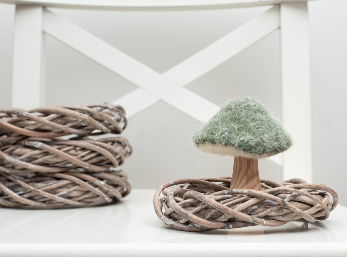 Felt & Wood Mushrooms - Image 5