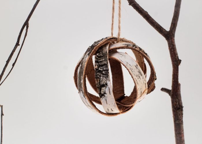 Wood bark ornaments-1